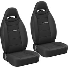 Corbeau Moab Neoprene Reclining Front Seat Pair for 76-18 Jeep CJ-5, CJ-7, CJ-8 Scrambler, Wrangler YJ, TJ, JK & Unlimited