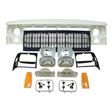 Crown Automotive 55054945K Black Grille Kit for 91-96 Jeep Cherokee XJ