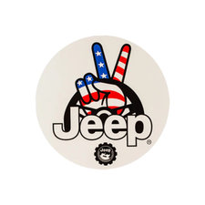 Jeep Merchandise 4" Jeep Logo Circle Jeep Sticker