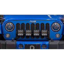 Diode Dynamics DD7229 SS5 4-Pod CrossLink Grille Lightbar Kit Sport White Combo for 07-18 Jeep Wrangler JK