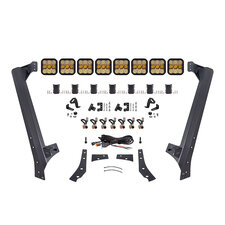 Diode Dynamics SS5 CrossLink Windshield Yellow Combo Lightbar Kit for 07-18 Jeep Wrangler JK