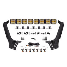 Diode Dynamics DD6822 SS5 Windshield Sport CrossLink Yellow Combo Lightbar Kit for 18-22 Jeep Wrangler JL