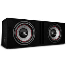 DS18 GEN-X212LD Dual 12" Loaded Subwoofer Ported Enclosure with GEN-X124D 1800 Watts Rms