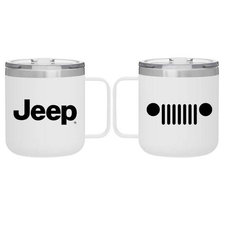Jeep Merchandise Jeep Logo Powder Coated Camper Mug 