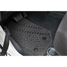 FlexTread Tire Tread/Scorched Earth Scene Front Floor Liners for 07-18 Jeep Wrangler JK