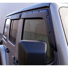 Focus Auto Design Inc. TV7W18-4 Tough Visors for 18-22 Jeep Wrangler JL Unlimited & Gladiator JT