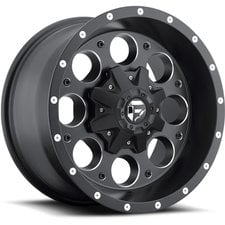 Fuel® Off-Road Revolver Wheel in Black with Machined Accents for 07-20 Jeep Wrangler JL, JK & Gladiator JT
