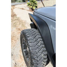 RealTruck Go Rhino 3" Trailline Steel Front Fenders for 07-18 Jeep Wrangler JK