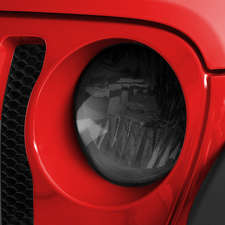 GT Styling GT0644X Headlight Covers 2pc. Carbon Fiber for 18-21 Jeep Wrangler JL & Gladiator JT