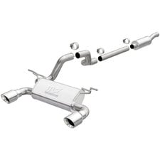 Magnaflow 19416 Street Series Stainless Steel Dual Exit Cat Back Exhaust System in Stainless Steel for 18-21 Jeep Wrangler JL with 3.6L