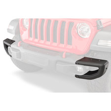 Mopar 82215115 Rubicon Style Front Bumper End Caps in Steel for 18-20 Jeep Wrangler JL & Gladiator JT