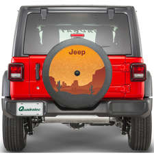 Mopar 82215441 Spare Tire Cover with Desert Logo for 18-20 Jeep Wrangler JL