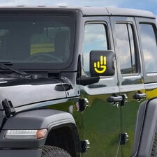 Mopar Jeep Wave Smile Hand Graphic for 01-24 Jeep Wrangler TJ, JK, JL, & Gladiator JT