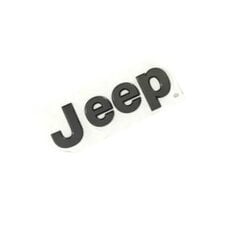 Mopar 68441751AA Front Fender "Jeep" Nameplate in Dark Gray for 18-19 Jeep Wrangler Unlimited JL Moab & Sahara