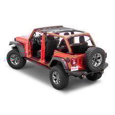 MasterTop Mesh Bimini Top with Integrated Grab Handles for 18-23 Jeep Wrangler JL & Gladiator JT
