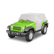 MasterTop 11120309 Five Layer Weatherproof Full Door Cab Cover for 07-18 Jeep Wrangler JK