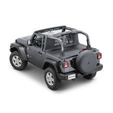 MasterTop Wind Stopper & Tonneau Cover Combo Kit for 18-23 Jeep Wrangler JL 2-Door