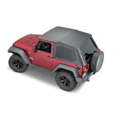 Bestop 5492235 Black Diamond Trektop NX Glide Convertible Soft Top for  2007-2018 Wrangler JK 2-door