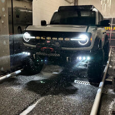 Oracle Lighting 5928-LZZ-001 Off Road LASER Auxiliary & LED Fog Light Kit for 21-25 Ford Bronco with Steel Bumper