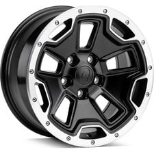 Quadratec Hardrock II Wheel 17x8.5 with 5.2in Backspace for 07-26 Jeep Wrangler JL, JK & Gladiator JT