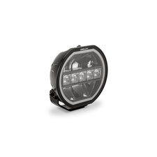 Quadratec STEALTH 7" Round Auxiliary Light with Dual Function Amber/White DRL