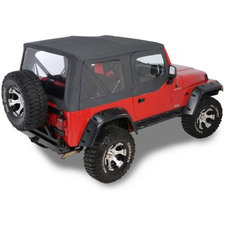 King 4WD Replacement Soft Top With Upper Doors Jeep Wrangler TJ 97-06 14010135 