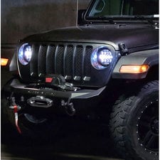 Quake LED QTE903 RGB LED Headlights for 18-20 Jeep Wrangler JL & Gladiator JT