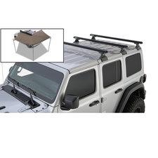Rhino-Rack 3-Bar Backbone Roof Rack with Quick Mount Legs for 18-20 Jeep Wrangler JL Unlimited with Hardtop