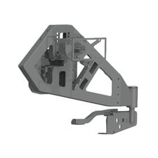 Road Armor 518RTC0B Stealth Rear Tire Carrier Assembly for 18-20 Jeep Wrangler JL with Stealth Rear Bumper & hole