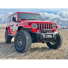 Rock Slide Engineering Front Bumper with Winch Plate for 18-25 Jeep Wrangler JL 20-25 & Gladiator JT