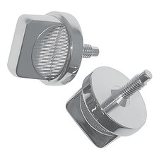 Crown Automotive RT26028 Windshield Knob Set in Chrome for 76-86 Jeep CJ