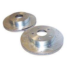 Crown Automotive Performance Drilled and Slotted Brake Rotor Set for 99-04 Jeep Grand Cherokee WJ