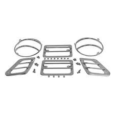 Crown Automotive RT34054 Stainless Steel Front Euro Guard Set for 97-06 Jeep Wrangler TJ and Unlimited
