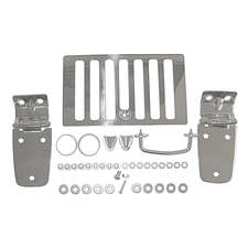 Crown Automotive RT34059 Stainless Steel Hood Set for 98-06 Jeep Wrangler TJ