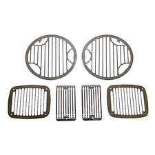 Crown Automotive Billet Light Guard Set for 97-06 Jeep Wrangler TJ & Unlimited