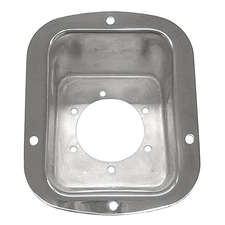Crown Automotive RT34089 Gas Filler Bezel in Stainless Steel for 77-95 Jeep CJ and Wrangler YJ