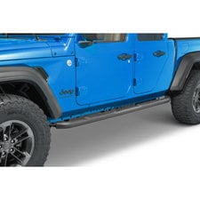 Rugged Ridge 11591.14 3" Round Fine Textured Side Steps for 2020 Jeep Gladiator JT