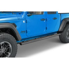 Rugged Ridge 11591.15 4-Inch Round Fine Textured Side Steps for 2020 Jeep Gladiator JT