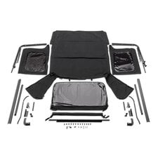 Rugged Ridge Complete Soft Top w/Frame for 76-95 Jeep CJ7 & Wrangler YJ with Full Steel Doors