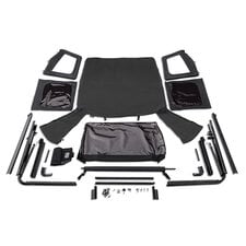 Rugged Ridge 13781.15 Complete Soft Top w/Frame for 76-95 Jeep CJ7 & Wrangler YJ with Half Steel Doors
