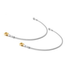 Rugged Ridge 16735.03 Rear 4" Braided Stainless Steel Brake Hose for 72-75 Jeep CJ-5 & CJ-6 with 11" Drum Brakes
