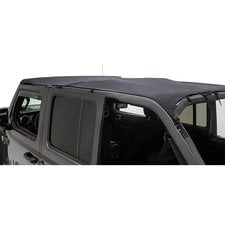 Rugged Ridge 13594.35 Savannah Brief Top in Black Diamond Sailcloth for 18-21 Jeep Wrangler JL Unlimited 4-Door