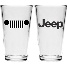 Jeep Merchandise Jeep Logo Pint Glass 