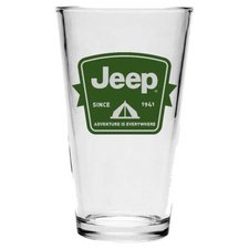 Jeep Merchandise Jeep Tent Badge Pint Glass 