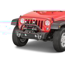 TACTIK Stubby Front Bumper with Hoop for 07-18 Jeep Wrangler JK