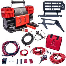 Thor's Lightning 12v True Dual Portable Air Compressor Ultimate Setup Bundle for 18-24 Jeep Wrangler JL Unlimited 4-Door