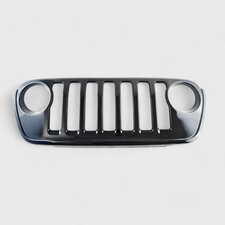 Trim Illusion ABS6814BLK Delete Grille Overlay- in Black for 2020-2023 Jeep Gladiator Sport, Sport S, or Texas Trail