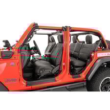 Tru-Fit Eco Leather Front & Rear Seat Covers for 18-25 Jeep Wrangler JL Unlimited 4-Door without Rear Seat Center Armrest
