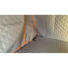 Tuff Stuff Overland Insulated Rooftop Quilted, Zip-In, Liner in Gray