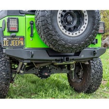 Turn Offroad JKRB-01 Rear Bumper with Receiver Hitch for 07-18 Jeep Wrangler JK